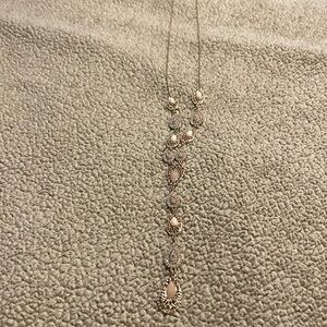 INC Rose Blush Y-neck